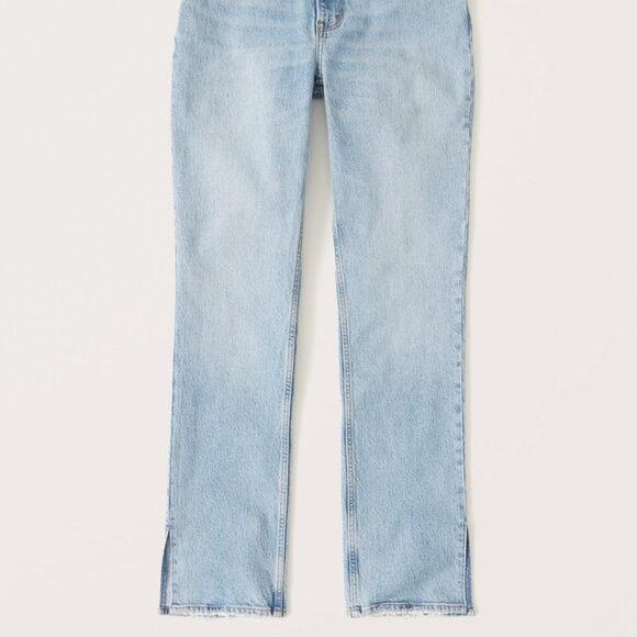 Abercrombie & Fitch Ultra High Rise 90s Straight Jean, Vent Hem, Size: 27 - Picture 5 of 6